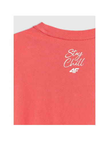 T-shirt regular z nadrukiem męski 4f 4frss26ttshm4304-63s