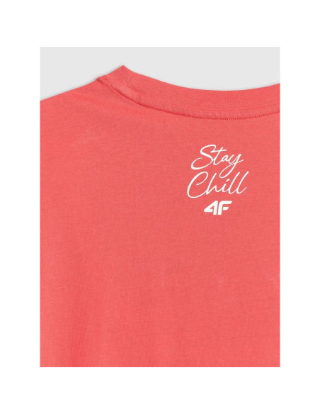 T-shirt regular z nadrukiem męski 4f 4frss26ttshm4304-63s