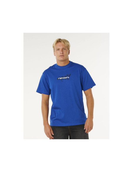 Koszulka męska rip curl inner visions blast over tee niebieska
