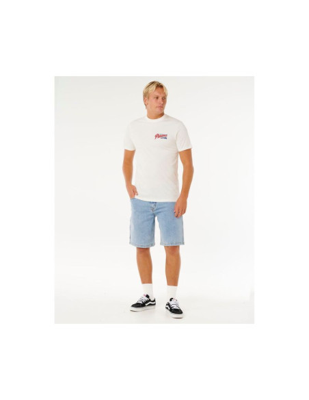 Koszulka męska rip curl desti animals tee biała