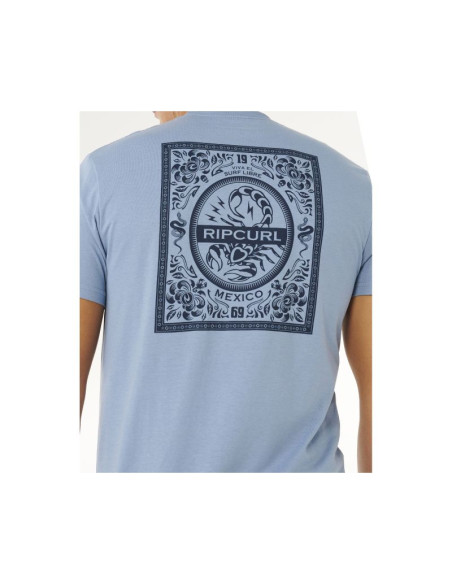 Koszulka męska rip curl desti animals tee niebieska