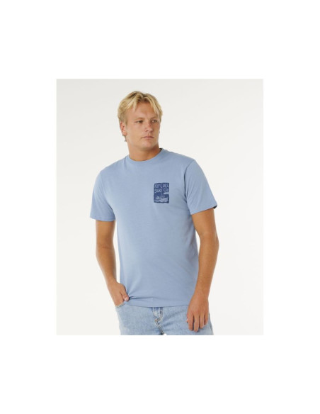 Koszulka męska rip curl keep on trucking ss tee niebieska