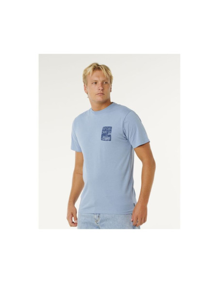 Koszulka męska rip curl keep on trucking ss tee niebieska