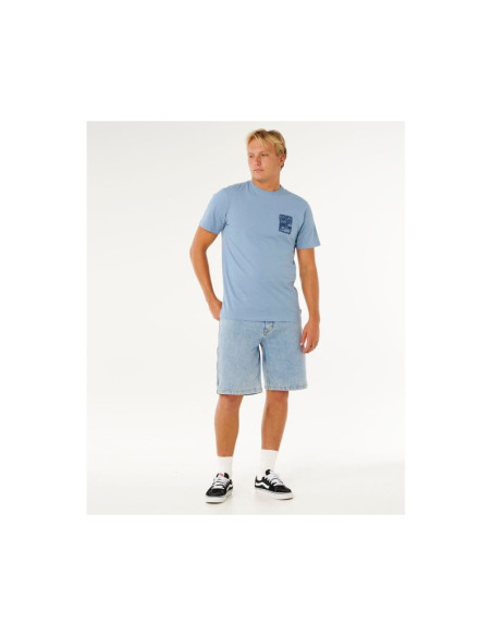 Koszulka męska rip curl keep on trucking ss tee niebieska