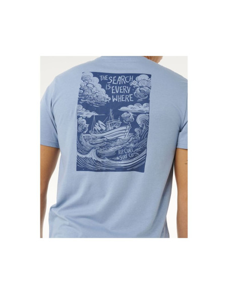 Koszulka męska rip curl keep on trucking ss tee niebieska