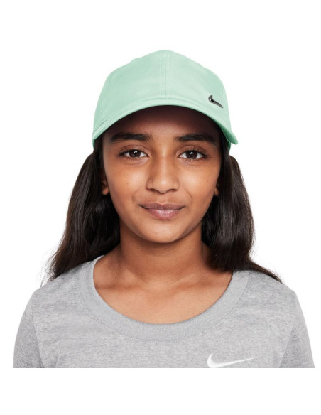 Czapka z daszkiem dla dzieci nike dri-fit club miętowa fb5064 394