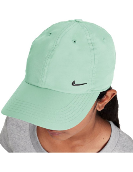 Czapka z daszkiem dla dzieci nike dri-fit club miętowa fb5064 394