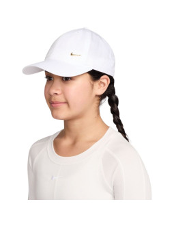 Czapka z daszkiem dla dzieci nike dri-fit club biała fb5064 101