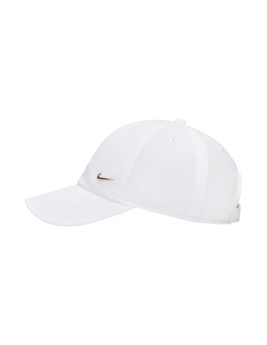 Czapka z daszkiem dla dzieci nike dri-fit club biała fb5064 101