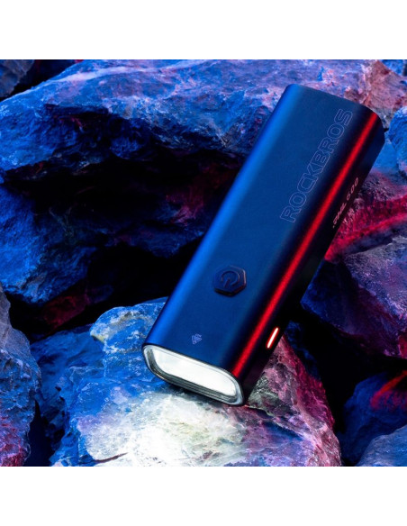 Lampka rowerowa rockbros rhl600 przednia 2600mah 600lm ipx6 - czarna
