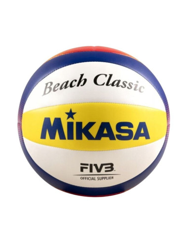 Piłka siatkowa mikasa mini biało-żółto-niebieska bv1.550c