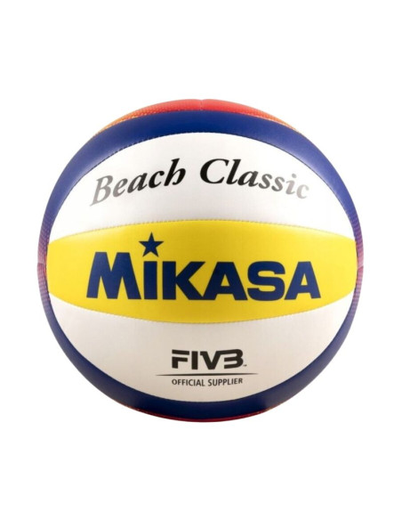 Piłka siatkowa mikasa mini biało-żółto-niebieska bv1.550c
