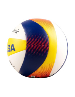 Piłka siatkowa mikasa mini biało-żółto-niebieska bv1.550c 2