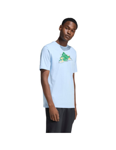 Koszulka męska adidas novelty mint jasnoniebieska jz5038
