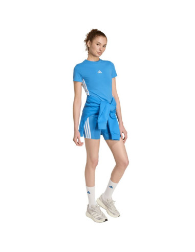 Koszulka damska adidas essentials 3-stripes slim baby jasnoniebieska kd2341