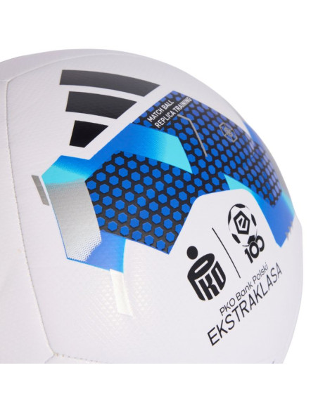 Piłka nożna adidas ekstraklasa 26/27 training biało-niebieska ke5152