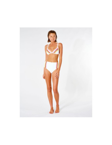 Gora-bikini rip curl wave shapers stripe banded tri - biały