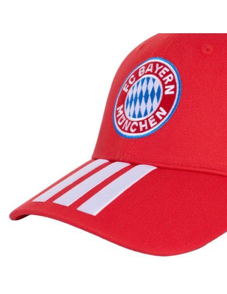 Czapka z daszkiem adidas bayern monachium czerwona kt3395