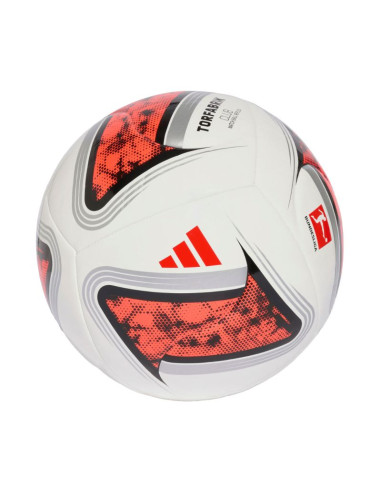 Piłka nożna adidas bundesliga 26/27 torfabrik club biało-pomarańczowa kg6043