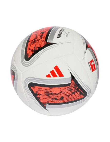 Piłka nożna adidas bundesliga 26/27 torfabrik club biało-pomarańczowa kg6043