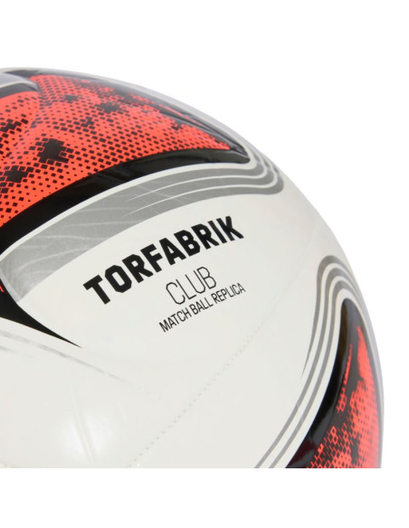 Piłka nożna adidas bundesliga 26/27 torfabrik club biało-pomarańczowa kg6043