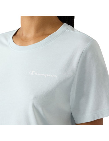 Koszulka damska champion short sleeve t-shirt błękitna 118408 bs224