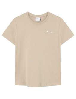 Koszulka damska champion short sleeve t-shirt beżowa 118408 ms041 2
