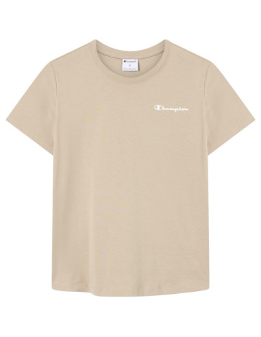 Koszulka damska champion short sleeve t-shirt beżowa 118408 ms041