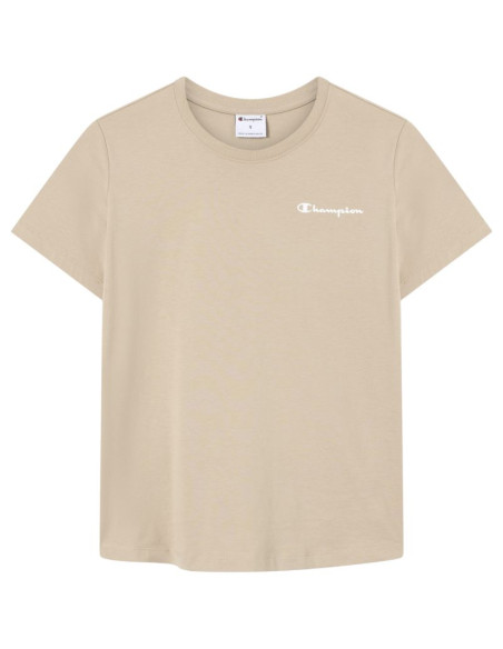 Koszulka damska champion short sleeve t-shirt beżowa 118408 ms041