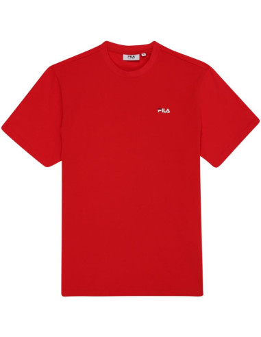 Koszulka męska fila laas regular tee czerwona fam0874 30002