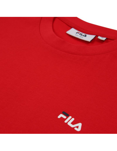 Koszulka męska fila laas regular tee czerwona fam0874 30002
