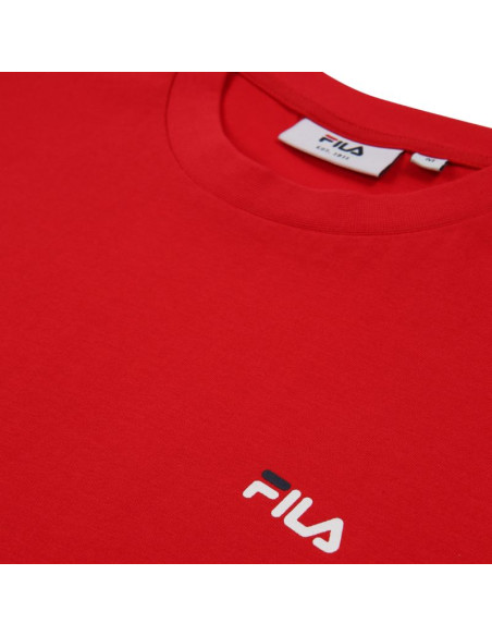 Koszulka męska fila laas regular tee czerwona fam0874 30002