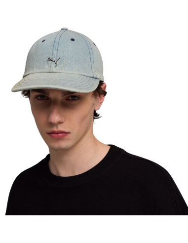 Czapka z daszkiem puma wardrobe ess matal dad niebieska 25968 07