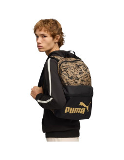 Plecak puma phase aop czarno-brązowy 91169 07