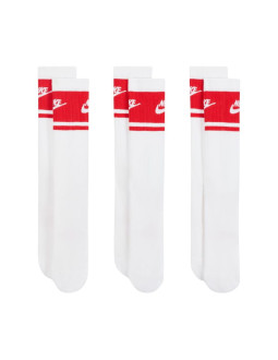 Skarpety nike everyday elevated crew 3 pary biało-czerwone im7949 900