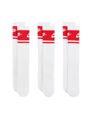 Skarpety nike everyday elevated crew 3 pary biało-czerwone im7949 900