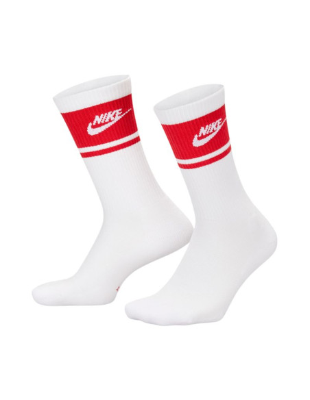 Skarpety nike everyday elevated crew 3 pary biało-czerwone im7949 900