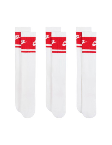 Skarpety nike everyday elevated crew 3 pary biało-czerwone im7949 900