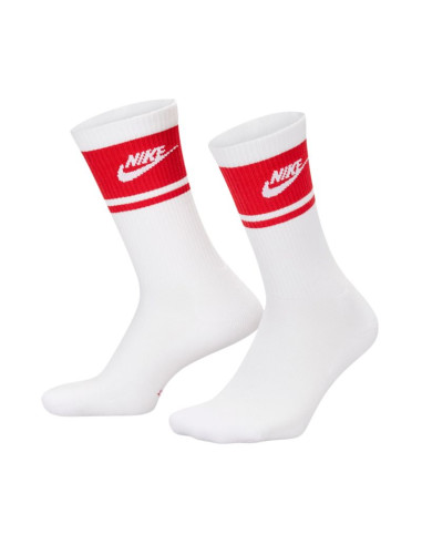 Skarpety nike everyday elevated crew 3 pary biało-czerwone im7949 900