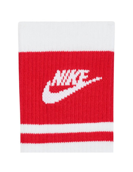 Skarpety nike everyday elevated crew 3 pary biało-czerwone im7949 900