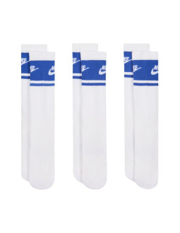 Skarpety nike everyday elevated crew 3 pary biało-niebieskie im7949 904