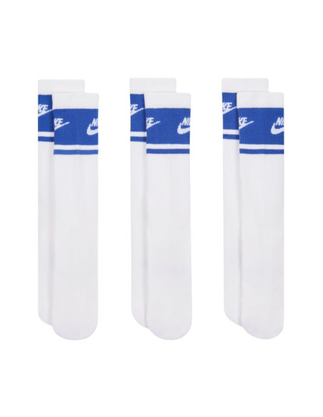 Skarpety nike everyday elevated crew 3 pary biało-niebieskie im7949 904