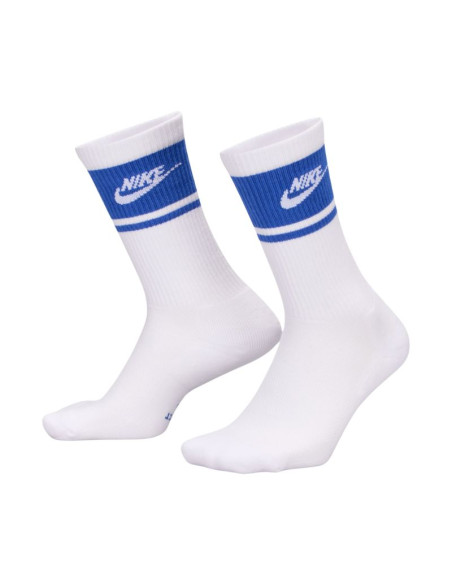 Skarpety nike everyday elevated crew 3 pary biało-niebieskie im7949 904