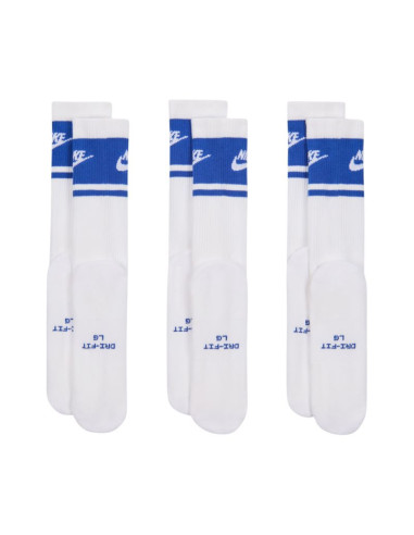 Skarpety nike everyday elevated crew 3 pary biało-niebieskie im7949 904