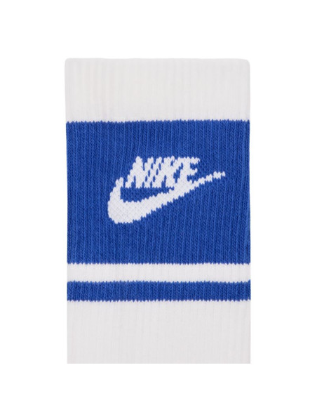 Skarpety nike everyday elevated crew 3 pary biało-niebieskie im7949 904