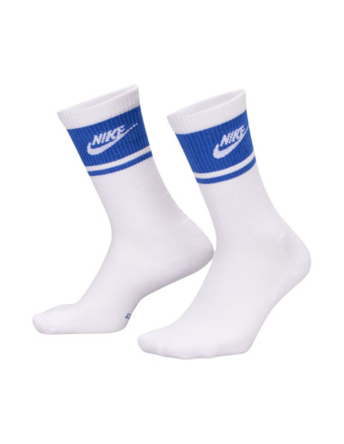 Skarpety nike everyday elevated crew 3 pary biało-niebieskie im7949 904