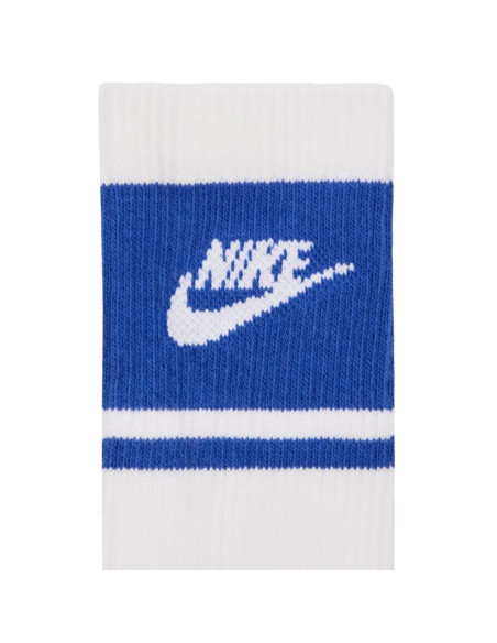 Skarpety nike everyday elevated crew 3 pary biało-niebieskie im7949 904