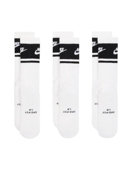 Skarpety nike everyday elevated crew 3 pary biało-czarne im7949 901
