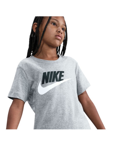 Koszulka dla dzieci nike sportswear szara fz5178 064