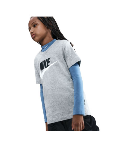 Koszulka dla dzieci nike sportswear szara fz5178 064